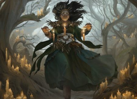 Candlegrove Witch 1 Art Card [Innistrad: Midnight Hunt Art Series] Hot on Sale