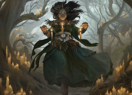 Candlegrove Witch 1 Art Card [Innistrad: Midnight Hunt Art Series] Hot on Sale