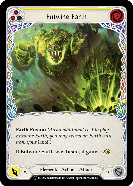 Entwine Earth (Yellow) [U-ELE095] (Tales of Aria Unlimited)  Unlimited Rainbow Foil Supply