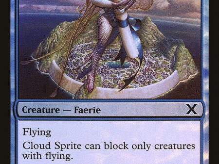 Cloud Sprite (Premium Foil) [Tenth Edition] For Sale