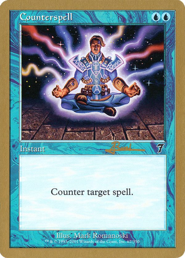 Counterspell (Antoine Ruel) (7ED) [World Championship Decks 2001] Fashion