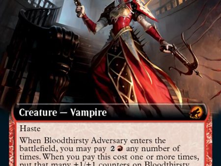 Bloodthirsty Adversary (Extended Art) [Innistrad: Midnight Hunt] For Cheap