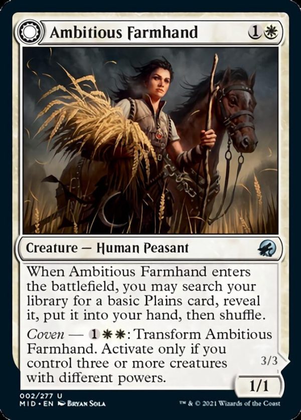 Ambitious Farmhand    Seasoned Cathar [Innistrad: Midnight Hunt] Supply