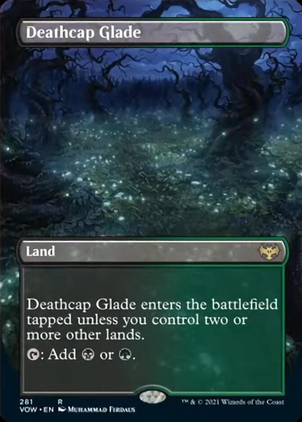 Deathcap Glade (Borderless Alternate Art) [Innistrad: Crimson Vow] Sale