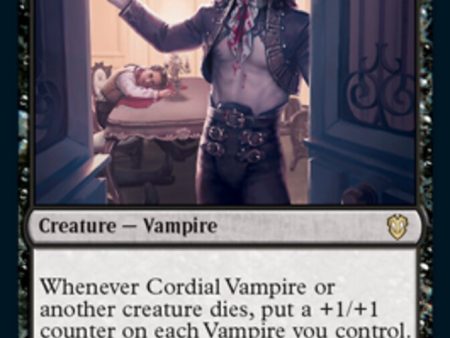 Cordial Vampire [Innistrad: Crimson Vow Commander] For Cheap