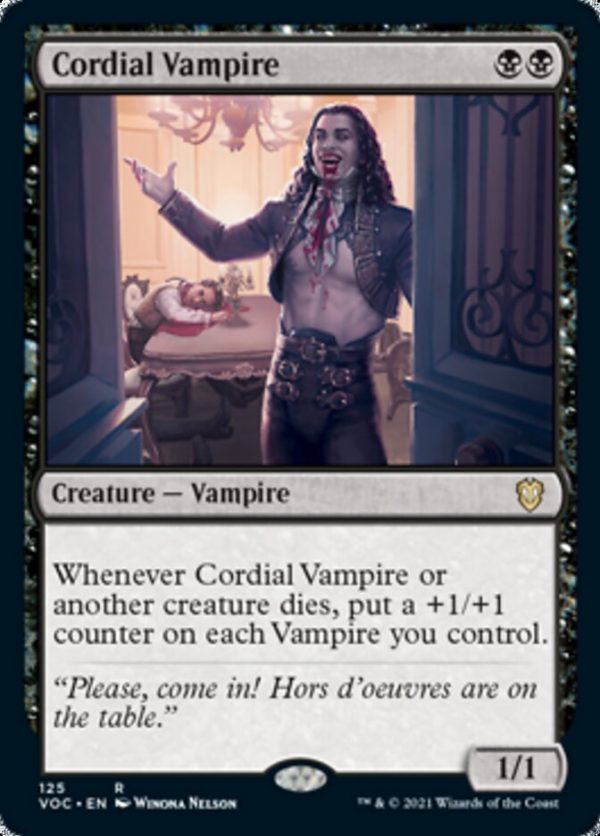 Cordial Vampire [Innistrad: Crimson Vow Commander] For Cheap