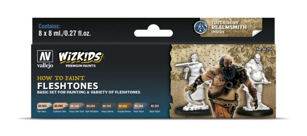 Wizkids Premium Paint Set by Vallejo: Fleshtones Fashion