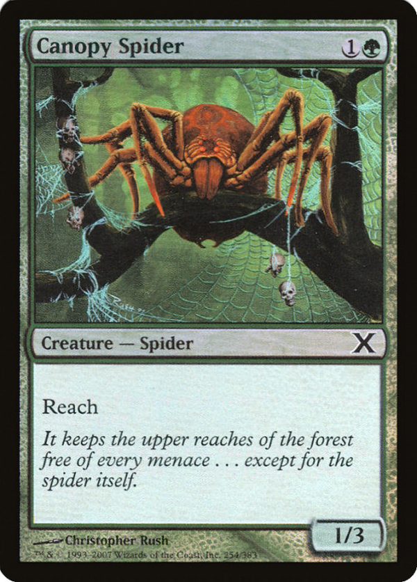 Canopy Spider (Premium Foil) [Tenth Edition] Supply