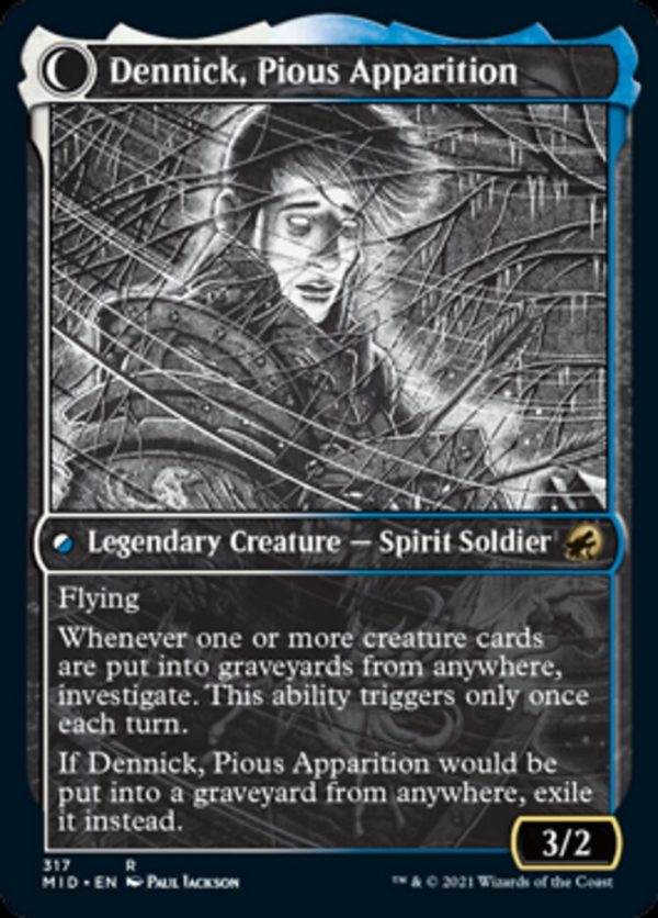 Dennick, Pious Apprentice    Dennick, Pious Apparition (Showcase Eternal Night) [Innistrad: Midnight Hunt] For Discount