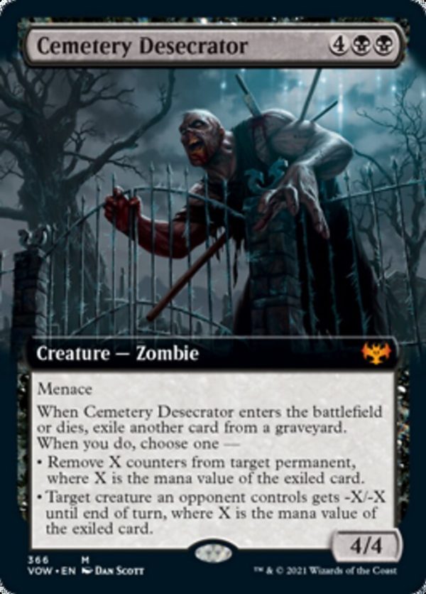 Cemetery Desecrator (Extended Art) [Innistrad: Crimson Vow] Online Sale