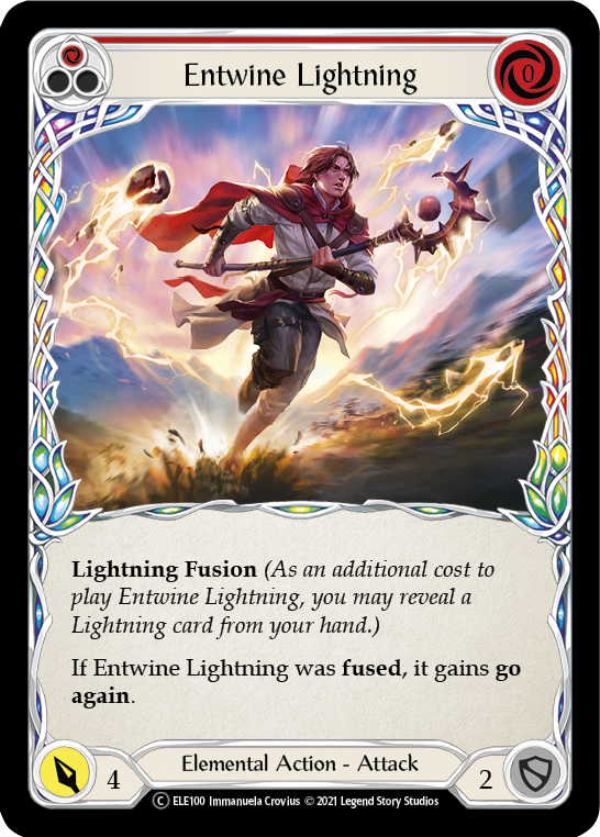 Entwine Lightning (Red) [U-ELE100] (Tales of Aria Unlimited)  Unlimited Rainbow Foil Discount