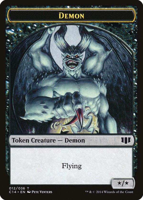 Demon (012 036)    Zombie (016 036) Double-Sided Token [Commander 2014 Tokens] For Cheap