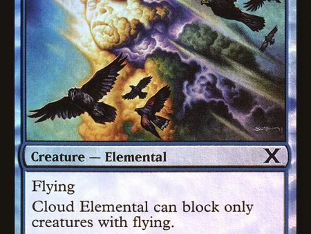 Cloud Elemental (Premium Foil) [Tenth Edition] Online Sale