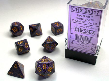 Chessex Speckled Hurricane 7-Die Set Hot on Sale