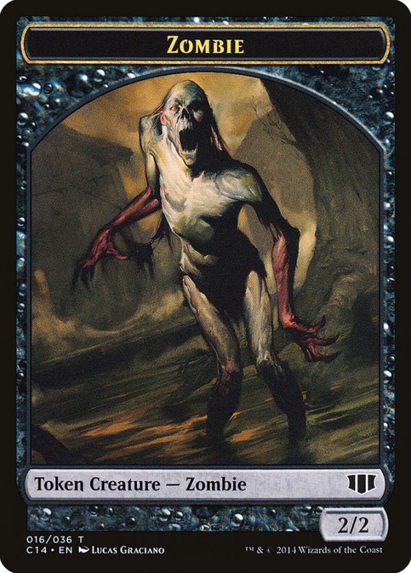 Demon (012 036)    Zombie (016 036) Double-Sided Token [Commander 2014 Tokens] For Cheap