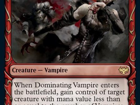 Dominating Vampire (Showcase Fang Frame) [Innistrad: Crimson Vow] Online now