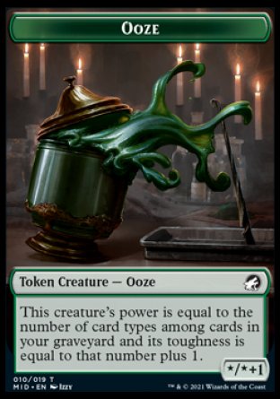 Clue    Ooze Double-Sided Token [Innistrad: Midnight Hunt Tokens] Online