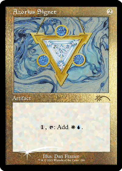 Azorius Signet (Retro) (Foil Etched) [Secret Lair Drop Series] Online Hot Sale