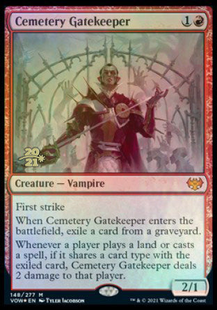 Cemetery Gatekeeper [Innistrad: Crimson Vow Prerelease Promos] Online now