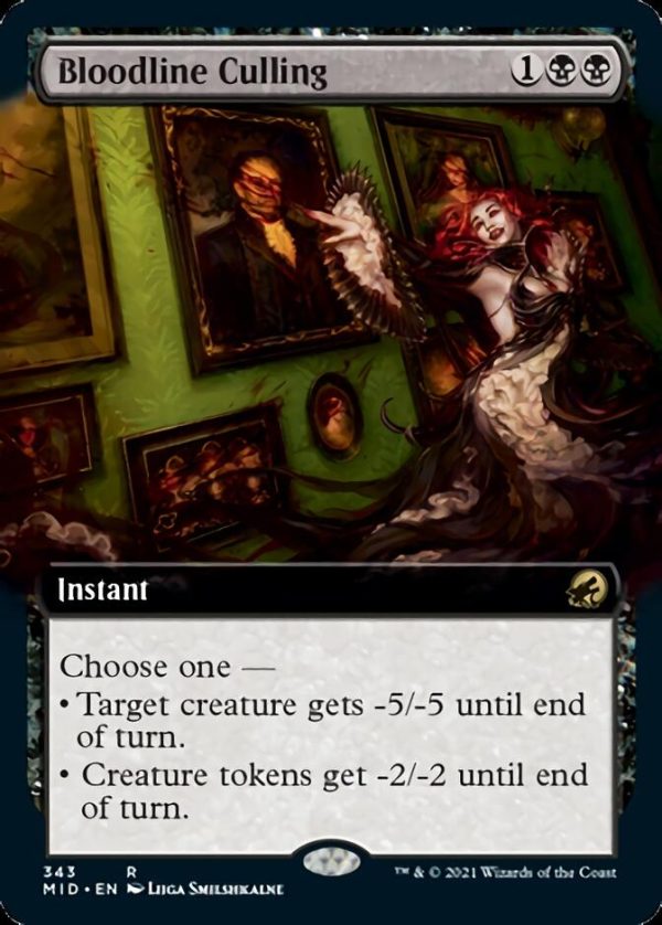 Bloodline Culling (Extended Art) [Innistrad: Midnight Hunt] Online Sale