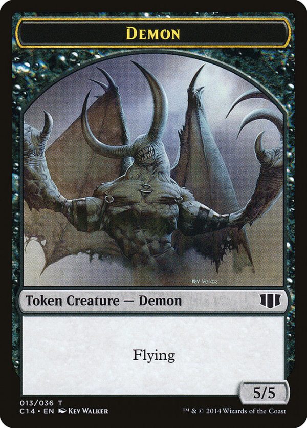 Demon (013 036)    Zombie (016 036) Double-Sided Token [Commander 2014 Tokens] on Sale