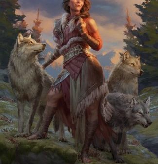 Arlinn, the Pack s Hope 1 Art Card [Innistrad: Midnight Hunt Art Series] on Sale