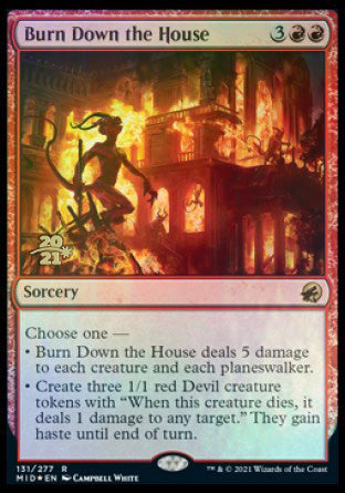 Burn Down the House [Innistrad: Midnight Hunt Prerelease Promos] For Sale