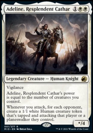 Adeline, Resplendent Cathar (Promo Pack) [Innistrad: Midnight Hunt Promos] Supply