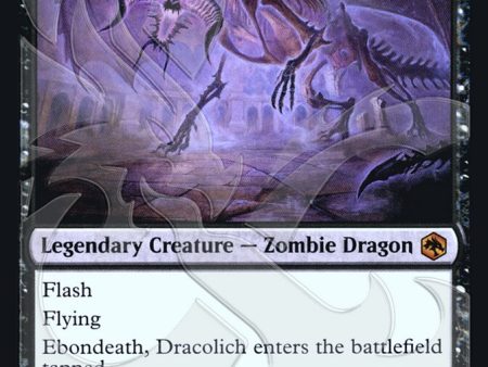 Ebondeath, Dracolich (Ampersand Promo) [Dungeons & Dragons: Adventures in the Forgotten Realms Promos] For Sale