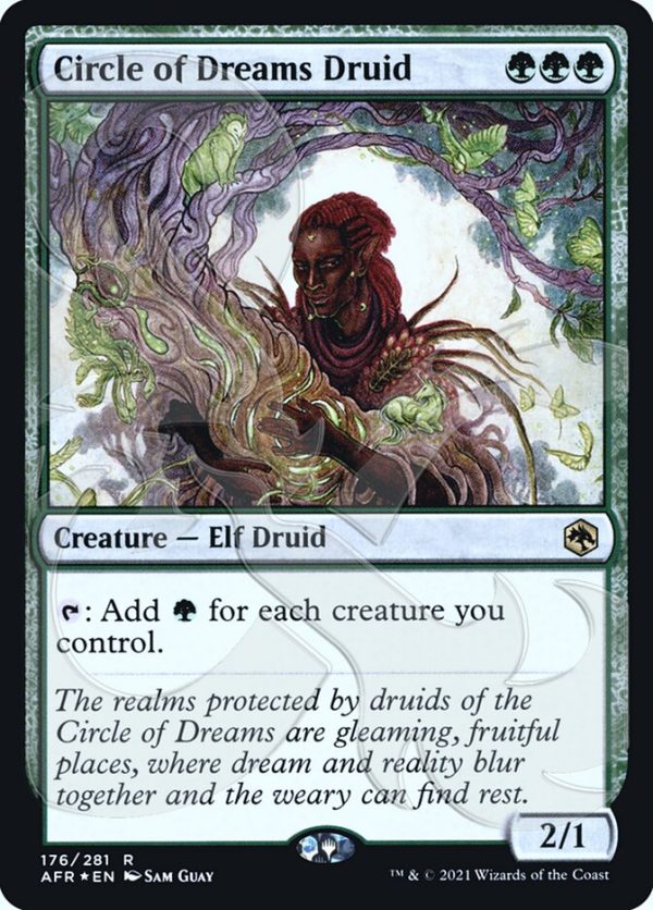 Circle of Dreams Druid (Ampersand Promo) [Dungeons & Dragons: Adventures in the Forgotten Realms Promos] Online Hot Sale