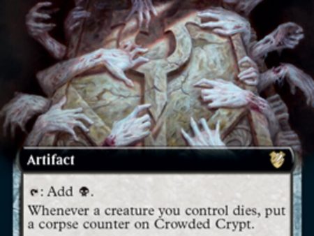 Crowded Crypt (Extended Art) [Innistrad: Midnight Hunt Commander] on Sale