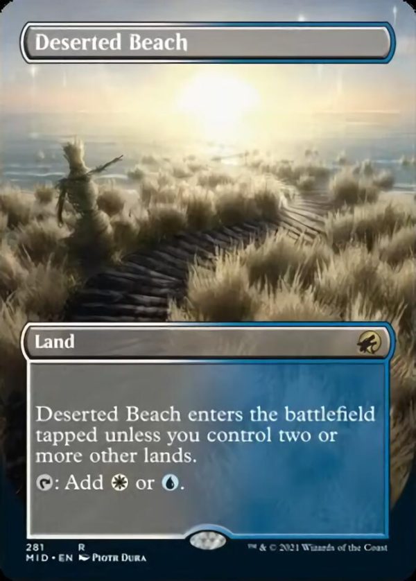 Deserted Beach (Borderless Alternate Art) [Innistrad: Midnight Hunt] Online Hot Sale