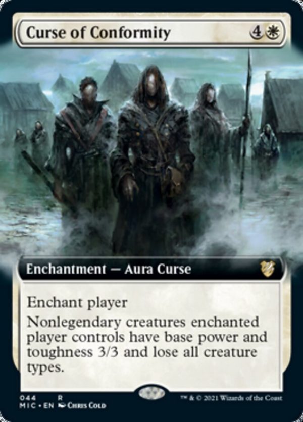 Curse of Conformity (Extended Art) [Innistrad: Midnight Hunt Commander] For Cheap