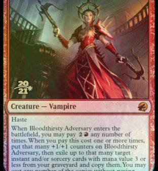 Bloodthirsty Adversary [Innistrad: Midnight Hunt Prerelease Promos] Sale