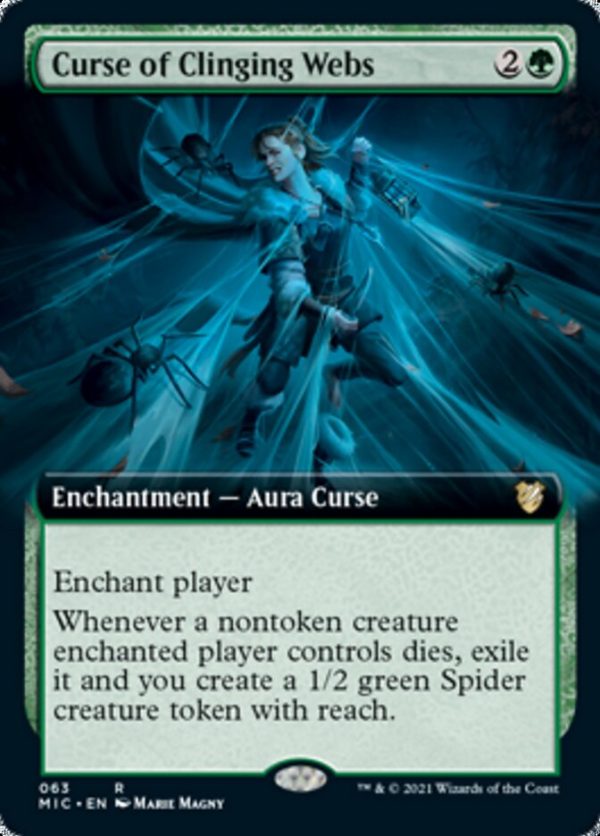 Curse of Clinging Webs (Extended Art) [Innistrad: Midnight Hunt Commander] Online Sale