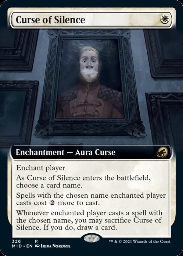 Curse of Silence (Extended Art) [Innistrad: Midnight Hunt] on Sale