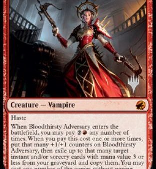 Bloodthirsty Adversary (Promo Pack) [Innistrad: Midnight Hunt Promos] Hot on Sale