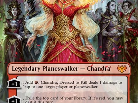 Chandra, Dressed to Kill (Borderless) [Innistrad: Crimson Vow] Online Sale