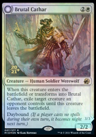 Brutal Cathar    Moonrage Brute [Innistrad: Midnight Hunt Prerelease Promos] Sale