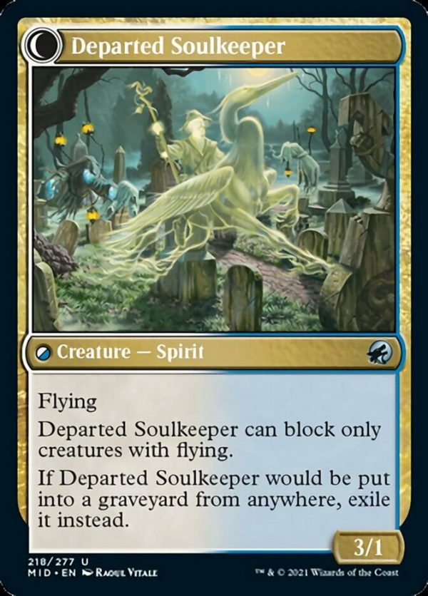 Devoted Grafkeeper    Departed Soulkeeper [Innistrad: Midnight Hunt] For Cheap