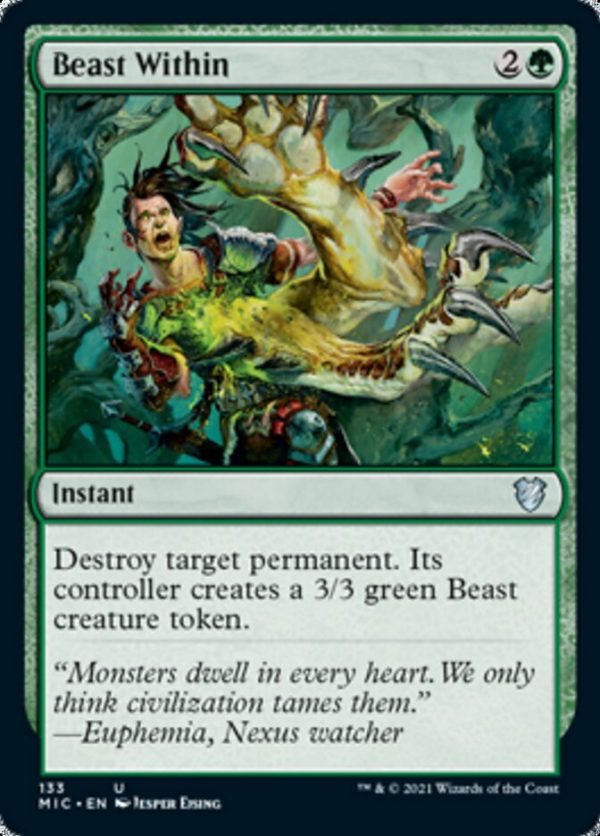 Beast Within [Innistrad: Midnight Hunt Commander] Hot on Sale