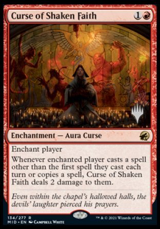 Curse of Shaken Faith (Promo Pack) [Innistrad: Midnight Hunt Promos] Online