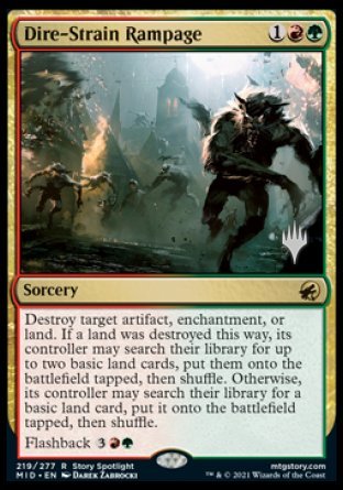 Dire-Strain Rampage (Promo Pack) [Innistrad: Midnight Hunt Promos] Discount