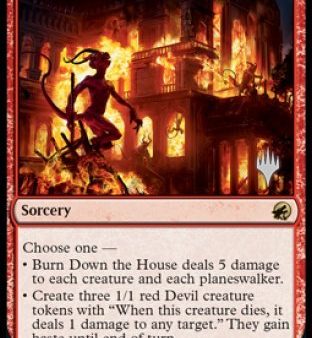 Burn Down the House (Promo Pack) [Innistrad: Midnight Hunt Promos] For Sale