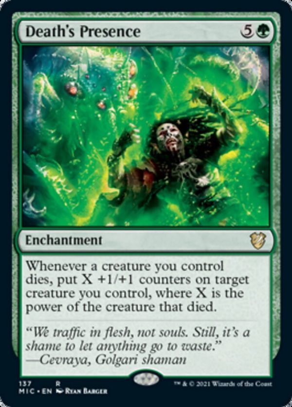 Death s Presence [Innistrad: Midnight Hunt Commander] Supply