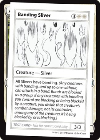 Banding Sliver (2021 Edition) [Mystery Booster Playtest Cards] Hot on Sale