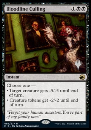 Bloodline Culling (Promo Pack) [Innistrad: Midnight Hunt Promos] Fashion